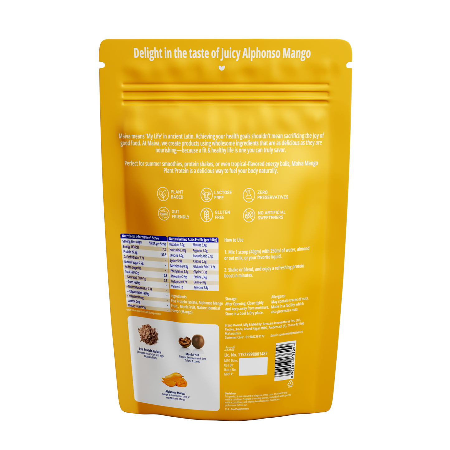 Alphonso Mango Plant Protein