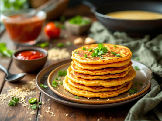 Protein-Enriched Besan Chilla (Savory Pancake)