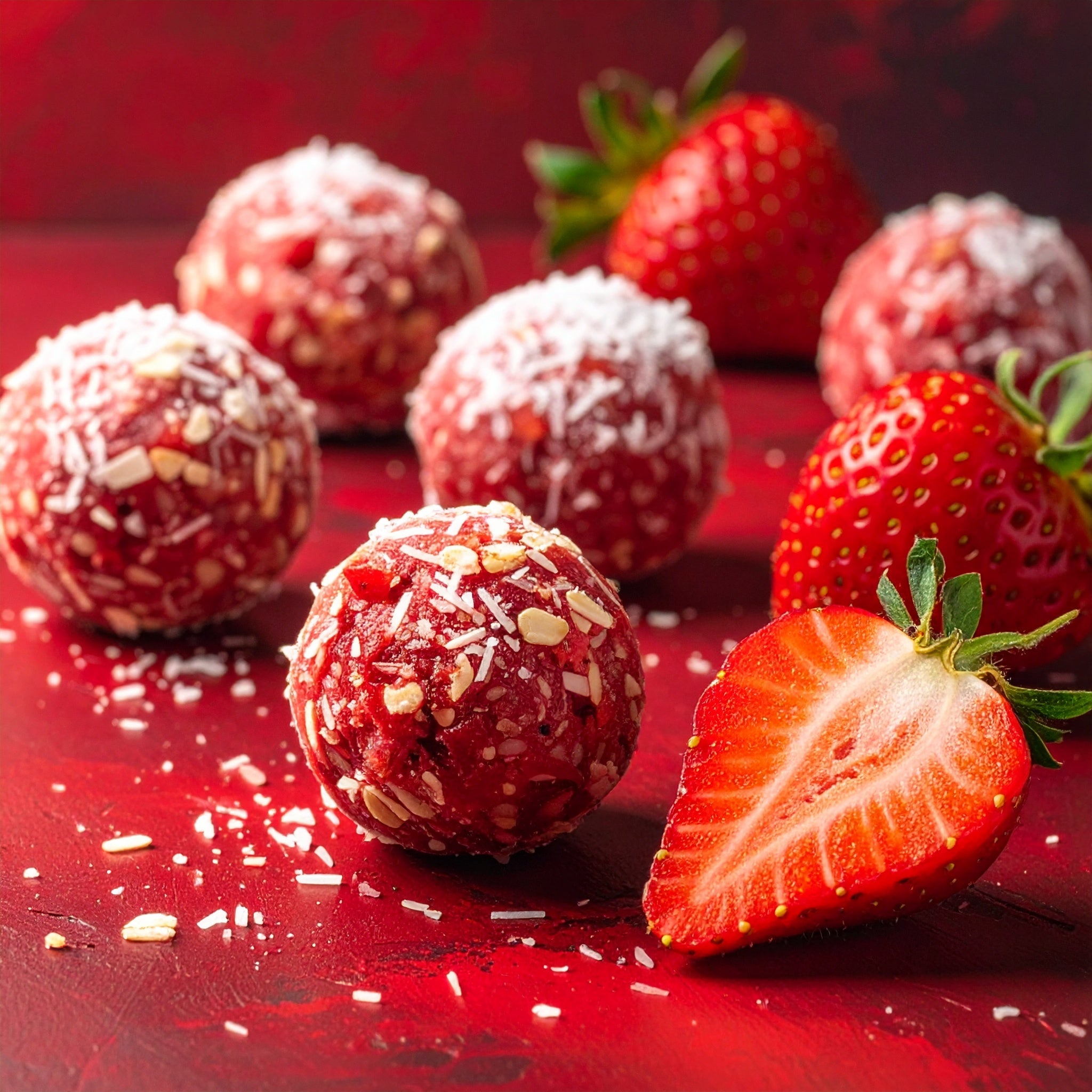 Strawberry Protein Energy Balls