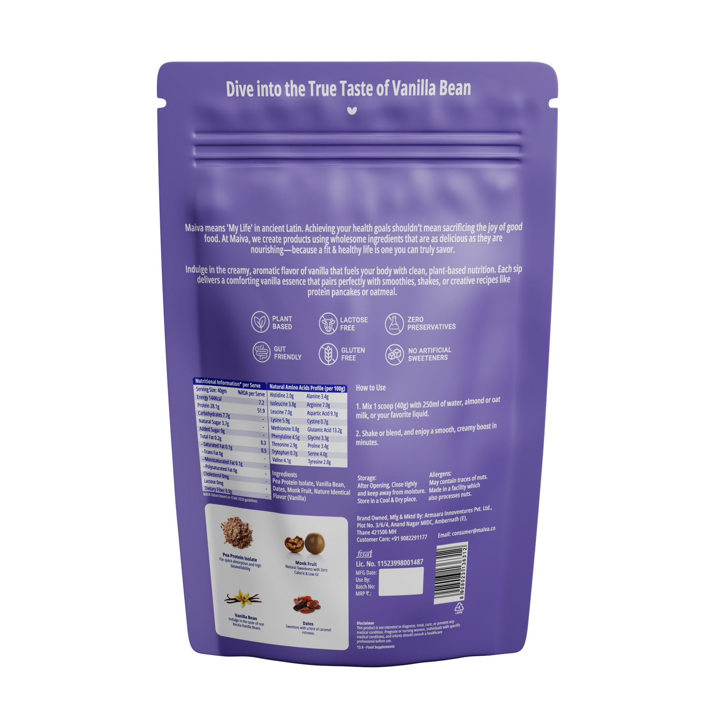 Kerala Vanilla Bean Plant Protein