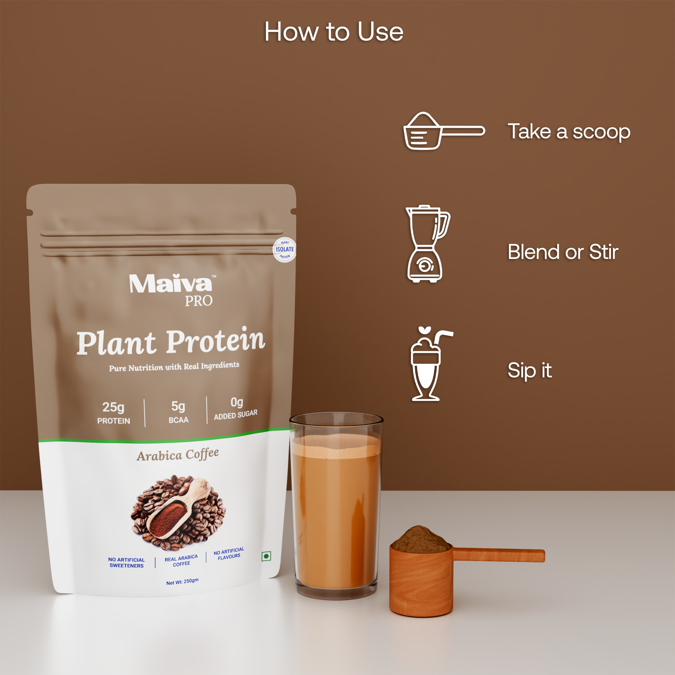  Plant Protein Powder -  Arabica Coffee (value pack) - how to use