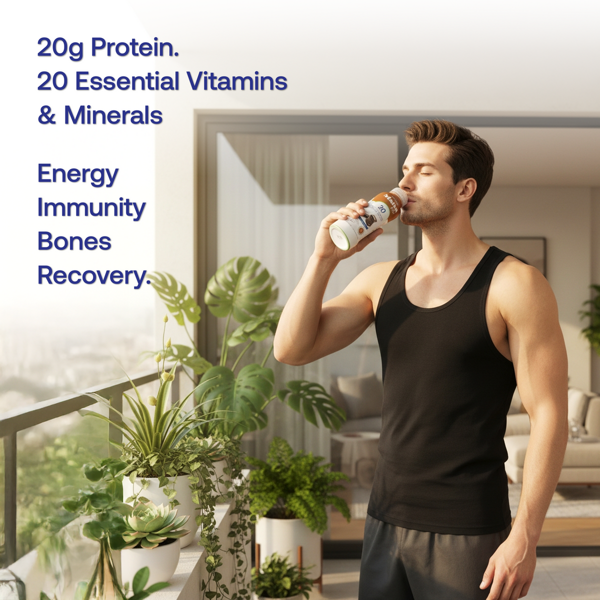 Buy Maiva Pro Chocolate Protein Shake – 20 g Vegan Protein Drink